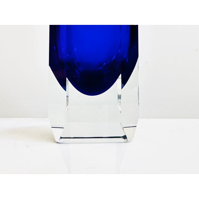 Vintage German Wasungen Block Vase from VEB Glaskunst, 1970s For Sale - Image 4 of 13