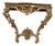 Rococo Console Table in Patinated and Gilded Wood For Sale