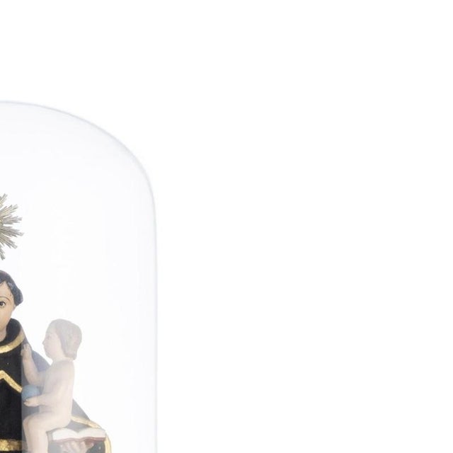Religious Artist, Saint Anthony with the Child Jesus, 19th Century, Wood & Silver For Sale - Image 4 of 6