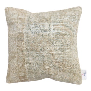 Whitewash Persian Rug Pillow For Sale