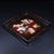Traditional Late 20th Century Square Wooden Tray With Mother-of-Pearl Bird and Pomegranate Inlay For Sale - Image 3 of 10