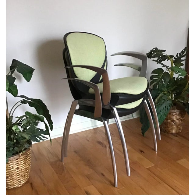 Miles Keller for Allseating Space Age Cast Aluminum Os Chairs - a Pair For Sale - Image 11 of 13