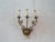 1950s Spanish French Neoclassical Cast Brass 3-Light Wall Sconce With Floral Rosettes For Sale - Image 12 of 12