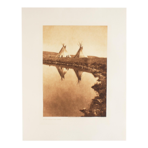 After Edward Curtis “At the Water’s Edge - Piegan” Photogravure Restrike