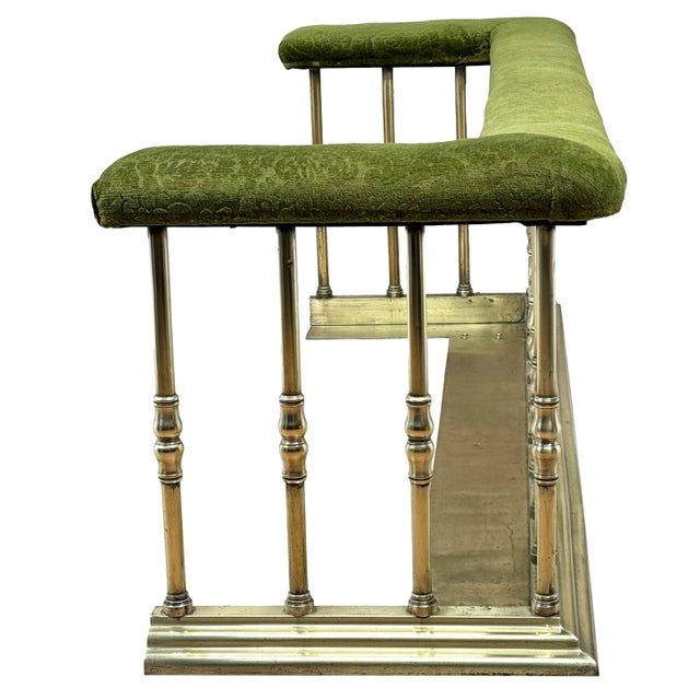 Gold Large Brass Club Fender, 1860s For Sale - Image 8 of 13