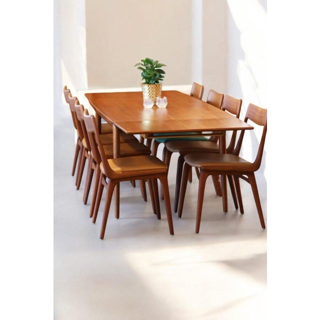 Vintage Boomerang Dining Table in Teak by Alfred Christensen for Slagelse Møbelværk, 1960s For Sale - Image 16 of 18