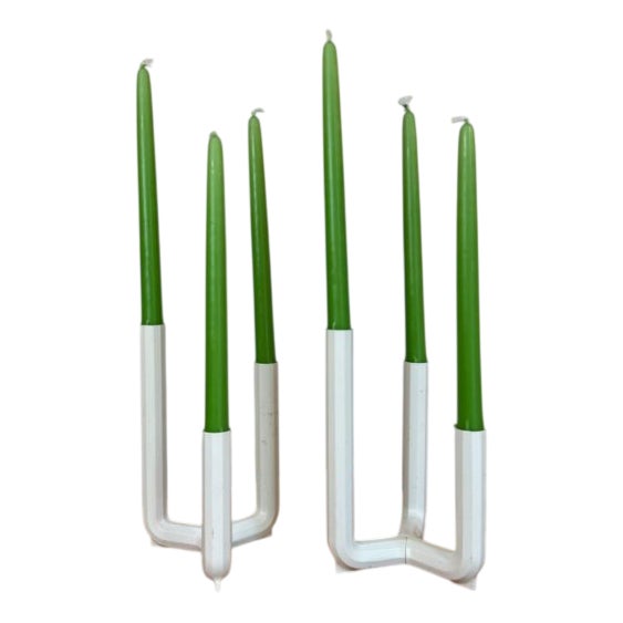 Vintage Swedish Candleholders, 1970s, Set of 2 For Sale