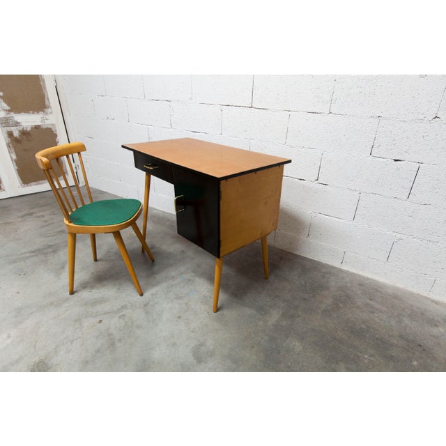 Baumann Desk and Chair, 1960s, Set of 2 For Sale - Image 9 of 18