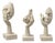 Three-Piece Set of Modern Resin Thinker Statues for Home Decor. For Sale