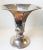 - Large silver plated metal vase - Hexagonal trumpet shape - Made in Scandinavia, probably Denmark, circa in the 1930s -...