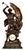 Patinated Bronze Figural Sculpture Clock "Lutte Préhistorique" by Emile Louis For Sale - Image 11 of 11