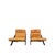 Ueli Berger for De Sede Model Ds-80 Cognac Leather Lounge Chairs Pair, 1960s, Set of 2 For Sale - Image 4 of 8