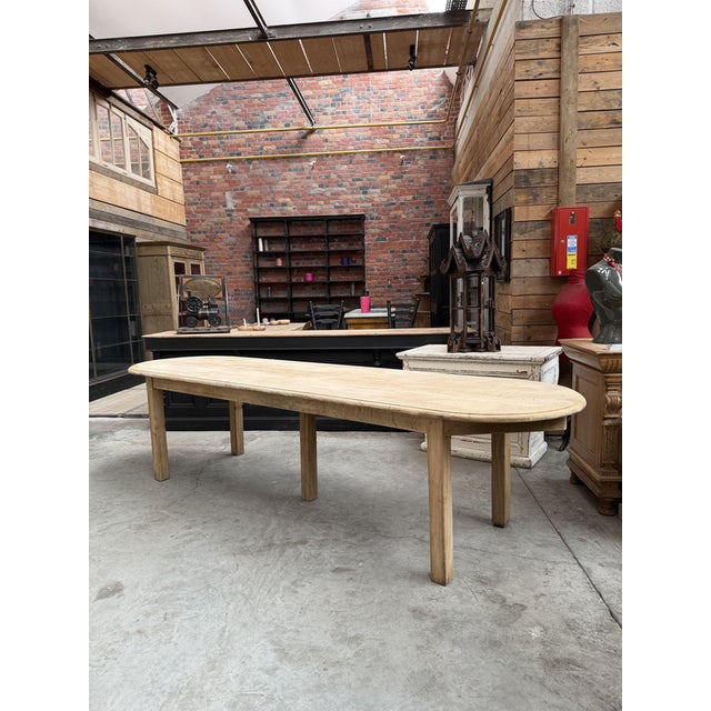Large Oak Community Table, 1800s For Sale - Image 3 of 10