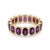 Classic Amethyst Eternity Band Ring | Febraury Birthstone Stacking Ring Us 7 For Sale - Image 4 of 4