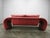 Italian Red Leather Sofa by Divanotti, Postmodern, 1990s For Sale - Image 9 of 18