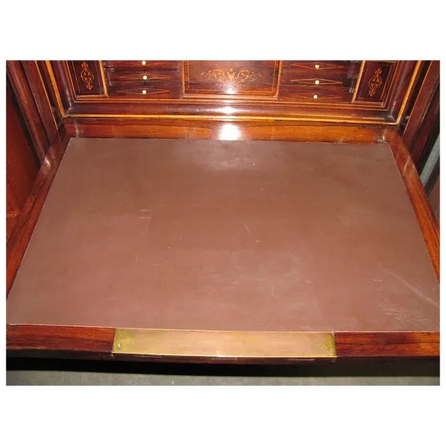 Brown Antique Rosewood Secretaire Abattant Circa 1825 For Sale - Image 8 of 9