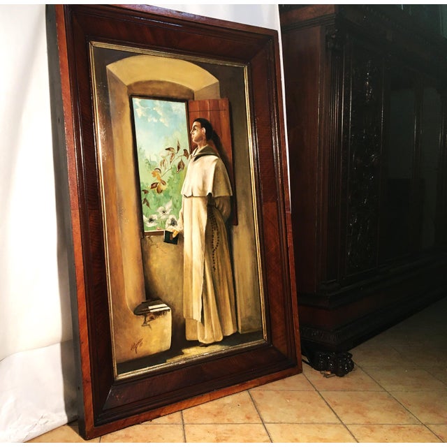 Religious Scene, 1931, Oil Painting on Board, Framed For Sale - Image 10 of 18