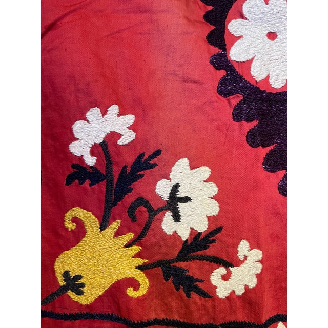 Textile Gorgeous Suzani Textile For Sale - Image 7 of 9