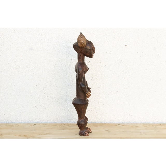 1960s Antique African Female Ancestor Sculpture For Sale - Image 5 of 8