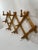 1950s 1950s Expandable Bulgarian Faux Bamboo Wooden Coat and Hat Rack For Sale - Image 5 of 18