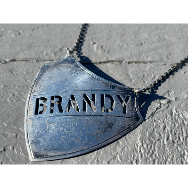 Late 19th C. Trio of Sterling Silver Liquor / Wine Decanter Plaques For Sale - Image 6 of 6