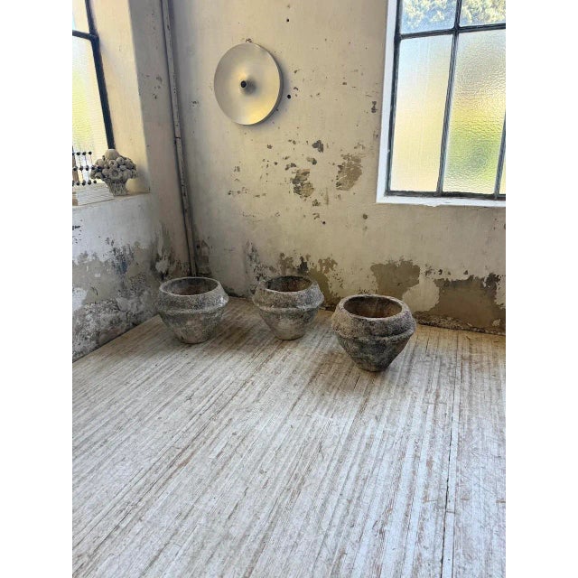 Stone and Cement Planters, Early 1900s, Set of 3 For Sale - Image 13 of 18
