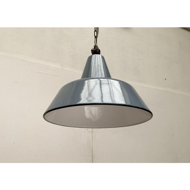 Mid-Century Emaille Workshop Pendant Lamp, 1960s For Sale - Image 13 of 18