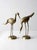 Mid Century Brass Cranes Figurines Pair For Sale - Image 10 of 12