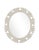 Contemporary Fleur Home Audubon Bamboo Sticks Oval Mirror in Useful Gray, 42x48 For Sale - Image 3 of 3