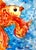 Giclee Print of the Watercolor Painting “ Orange Fish” For Sale - Image 4 of 4