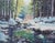 Original Oil Landscape, a Winter Stream in the Woods For Sale