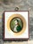 This exquisite vintage German miniature portrait captures a striking depiction of Napoleon Bonaparte, masterfully hand-...