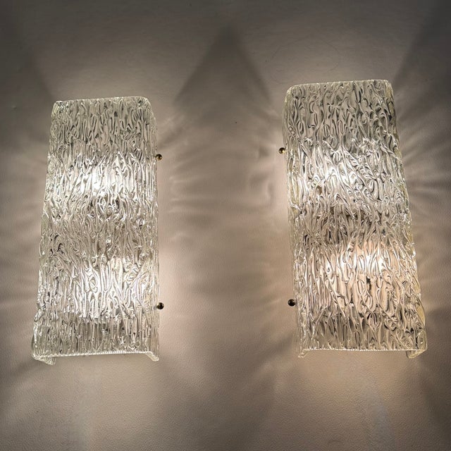 1970s Large Vintage Austrian Murano Florian Wall Sconces by Kalmar Franken, 1970s, Set of 2 For Sale - Image 5 of 13