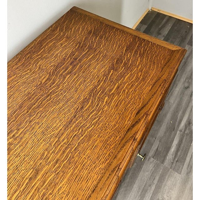 Vintage French Louis XIV Carved Oak Sideboard For Sale - Image 10 of 12