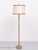 Leather and Brass Floor Lamp with Parchment Shade from Charlotte Wawer, Germany, 1950s For Sale - Image 10 of 10