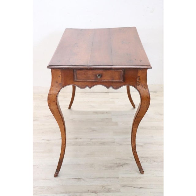 Brown Antique Coffee Table in Cherry Wood, 18th Century For Sale - Image 8 of 12
