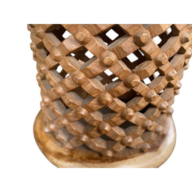 Wood Brown Handcrafted Coffee Table by Delgo Ako For Sale - Image 7 of 11