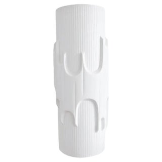 Mid-Century Biscuit Porcelain Floor Vase from Scherzer Porzellan Bavaria For Sale