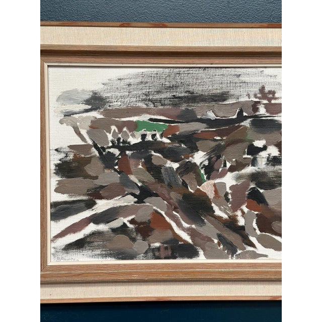 B. Person, Absract, 1950s, Oil Painting on Canvas, Framed For Sale - Image 4 of 18