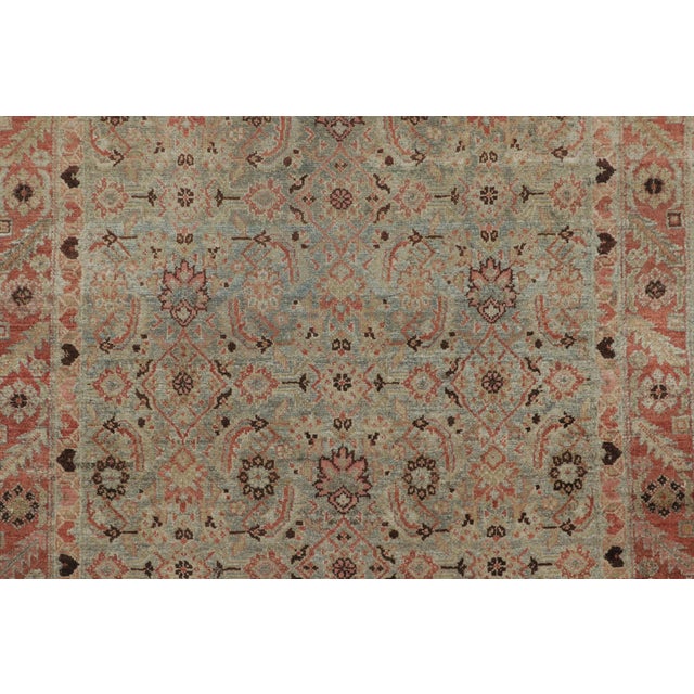 Traditional Antique Persian Malayer Extra-Long Runner With Botanical Design - Rug & Kilim For Sale - Image 3 of 6
