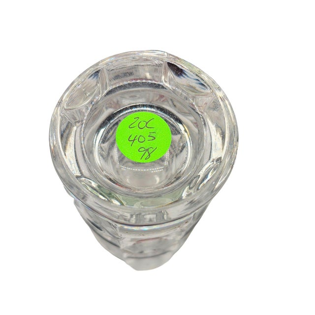 1970s French Leaded Glass Windsor Cristal d'Arques Vase by J. G. Durand for Luminarc For Sale - Image 4 of 4