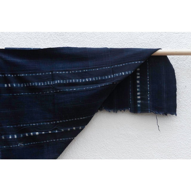 Blue Ocean Indigo Mud Cloth For Sale In Los Angeles - Image 6 of 7