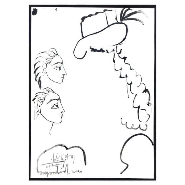 Pablo Picasso, Jacqueline's Portraits, 1st Edition in Toros y Toreros, 1961, Original Lithographs, Set of 2 For Sale