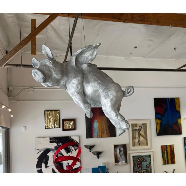 2014 "If Pigs Could Fly" by Giuseppe Palumbo Sculpture For Sale - Image 9 of 13