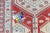 Brick Red Vintage Medallion Brick Red Blue Cream Hand-Knotted Long Runner - 3’6” X 14’8” For Sale - Image 8 of 10