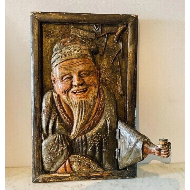 Carved Wood Sconces with Chinese Decor, Set of 2 For Sale - Image 3 of 15