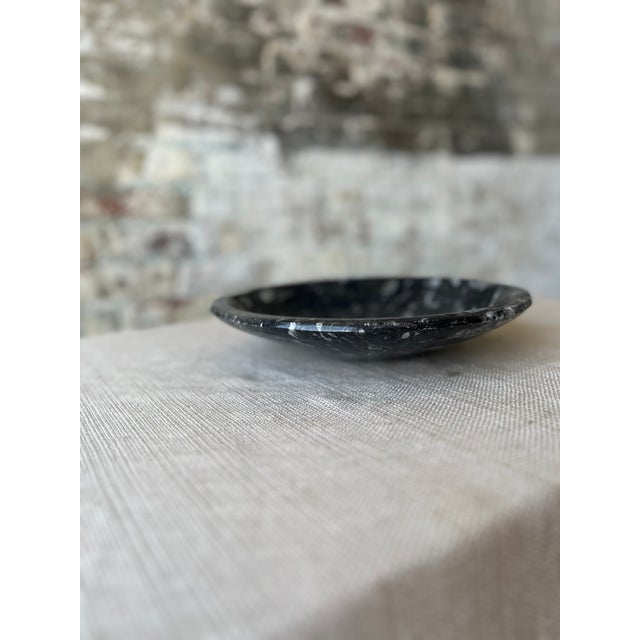 Stone Gray Goniatite Bowl For Sale - Image 8 of 8
