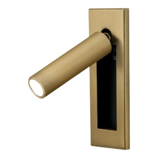 English Brass Led Dock Reading Light For Sale