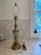 Vintage Hollywood Regency Brass and Enamel Table Lamp For Sale - Image 9 of 9