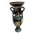 Made in Greece. Hand Painted 2 Handled Vase. 11 Inches Tall For Sale